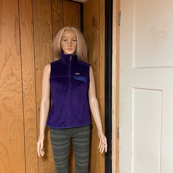Patagonia Re Tool Fleece Vest Purple-zip Up - Picture 6 of 16